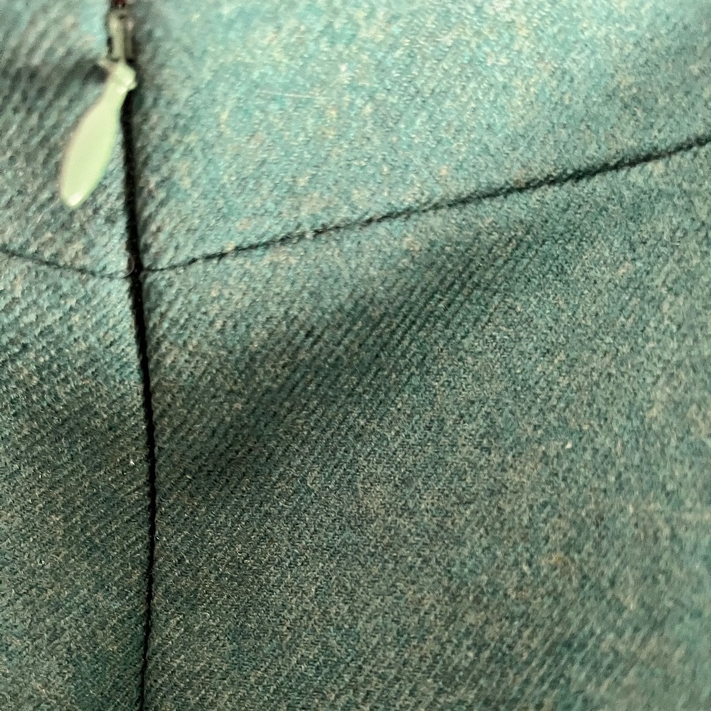 J Crew Skirt Women 0 Green Wool NO. 2 Pencil Ladies Lined Classic Fall Autumn - Picture 4 of 8